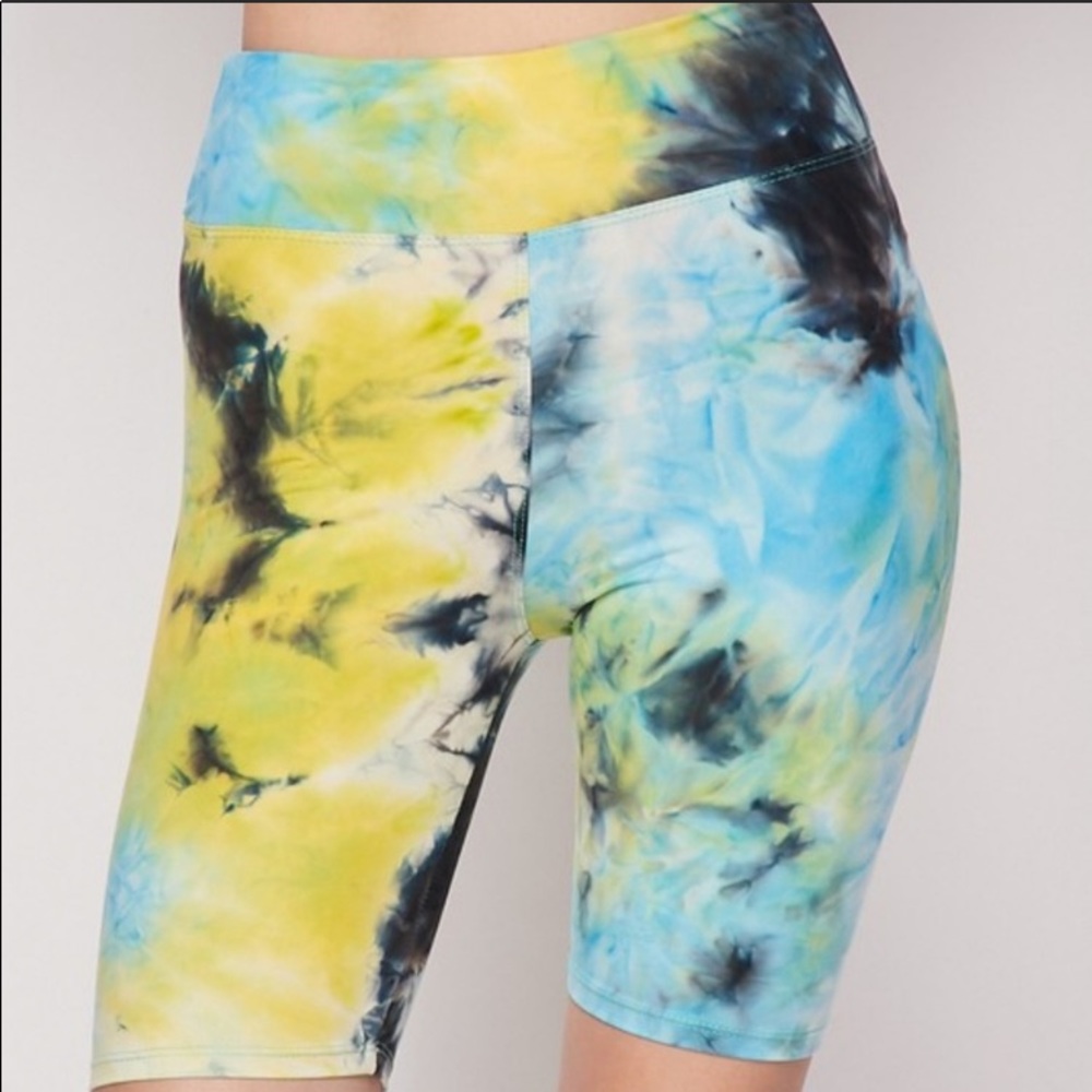NEW Plus Size Tie Dye Bike Shorts